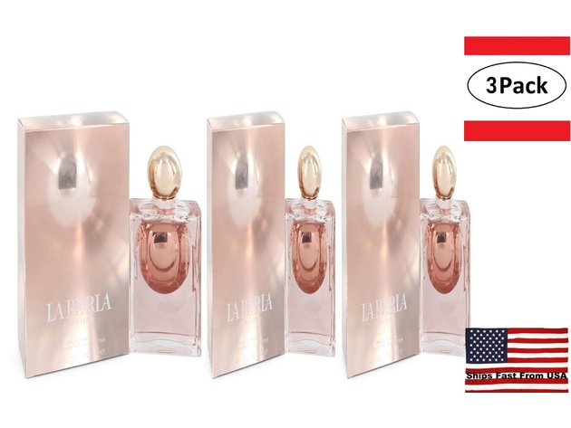 3 Pack La Mia Perla by La Perla Eau De Parfum Spray 3.4 oz for Women