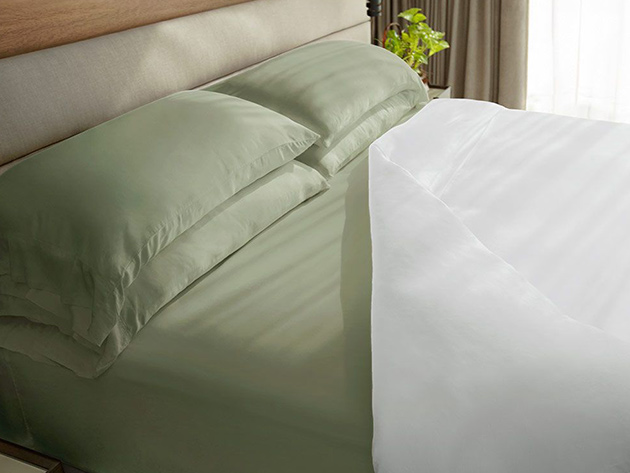 Cariloha Classic Bamboo Bed Sheet Set (Sage/King)