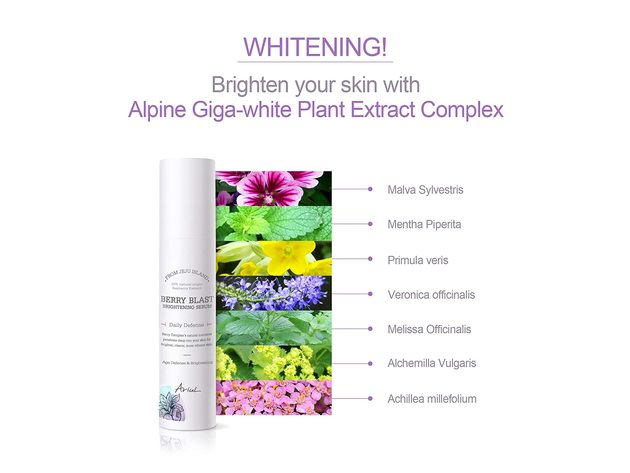 Ariul Berry Blast Balanced pH Organic Giga-white Natural Facial Brightening Serum, 1.69 Fluid Ounce
