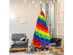 7 Foot Artificial Hinged Colorful Rainbow Full Fir Christmas Tree with 1213 Tips