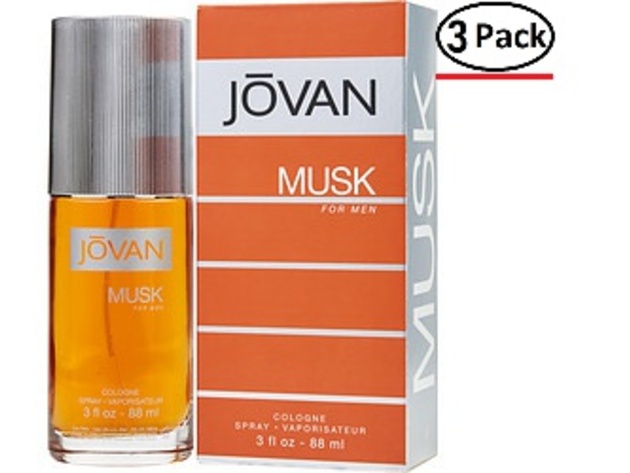 Jovan Musk By Jovan Cologne Spray 3 Oz For Men (Package Of 3)