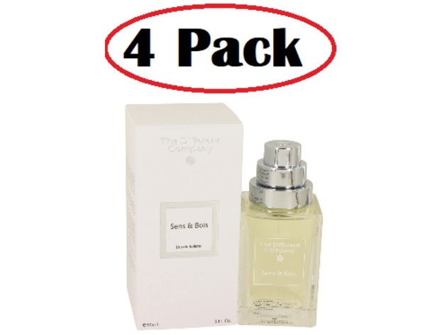 4 Pack of Sens & Bois by The Different Company Eau De Toilette Spray 3 oz