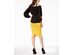 Thalia Sodi Women's Scuba Pencil Skirt Yellow Size Small