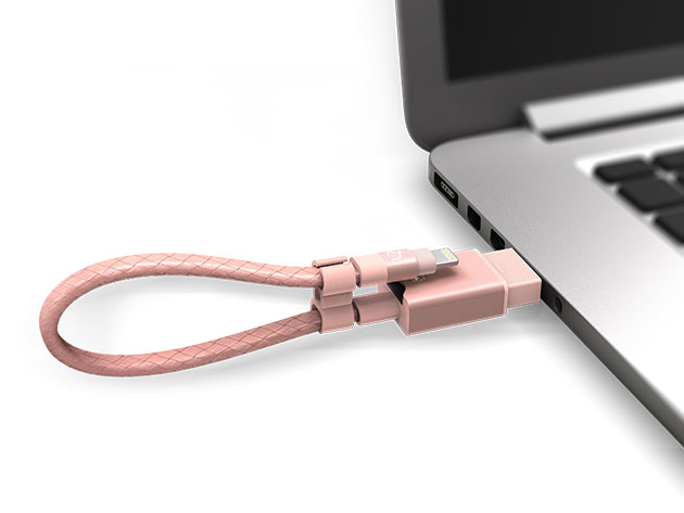 iKlips Wizard Storage Expanding Card Reader (Rose Gold 64GB)