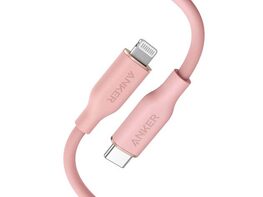 Anker 641 USB-C to Lightning Cable (Flow, Silicone) 3ft / Coral Pink