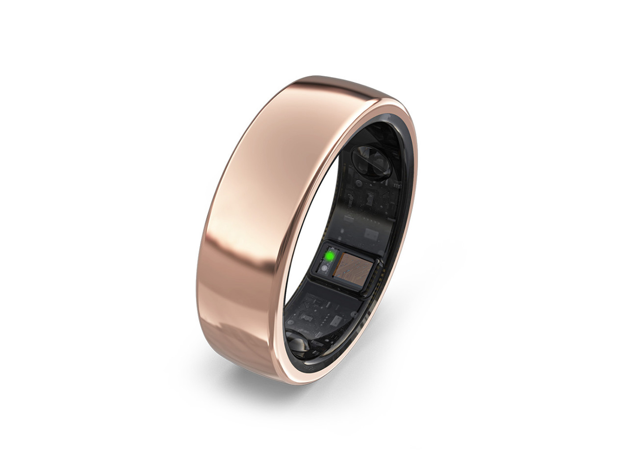 aaboRing Smart Health Ring (Rose Gold/Size 6)