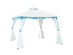 Costway 2 Tier 10'x10' Patio Gazebo Canopy Tent Steel Frame Shelter Awning W/Side Walls White & Blue