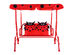 Costway Kids Patio Swing Chair Children Porch Bench Canopy 2 Person Yard Furniture - Red