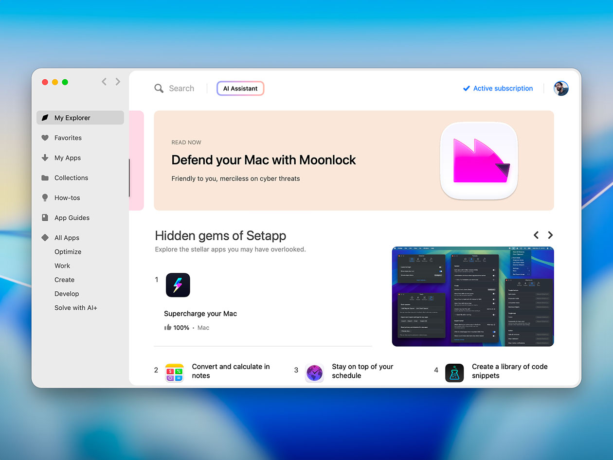 Setapp AI: 1-Year Subscription