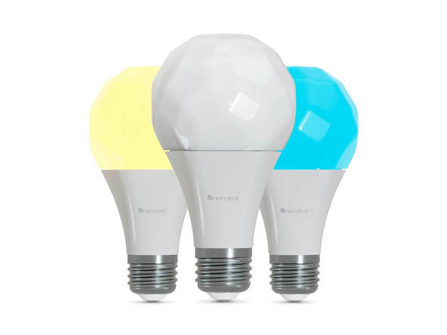 nanoleaf NL45A19E26P3 Essentials A19 Smart Bluetooth LED Bulb - 3 Pack