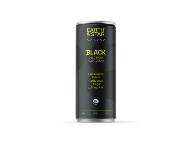 Black Cold Brew Coffee with Adaptogens 24-Pack by Earth & Star