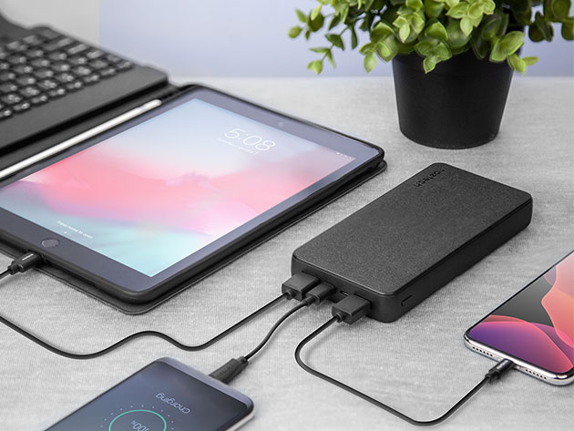 Naztech 20,000mAh 18W PD + QC3.0 Fabric Power Bank