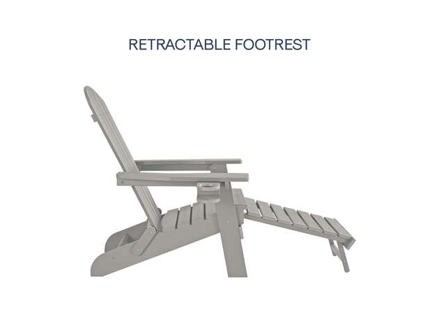 Cal Adirondack Chair Light Grey