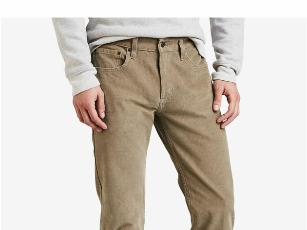 Levi's Men's Taper Corduroy Pants Brown Size 38X30