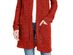 Pink Rose Juniors' Eyelet Long Cardigan Red Size Small