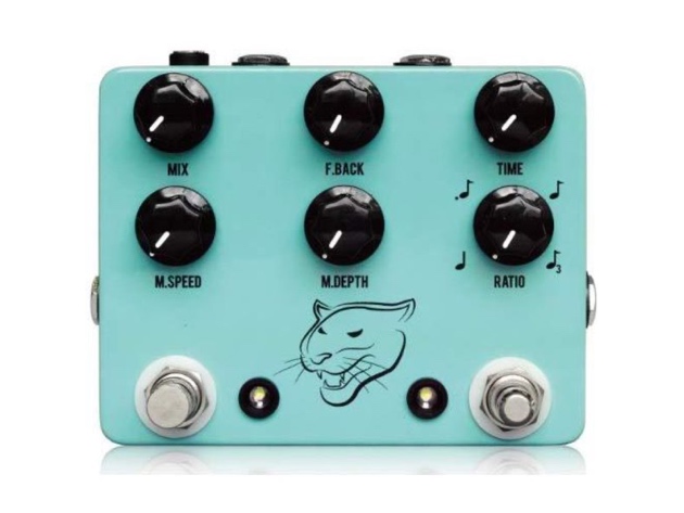 JHS Pedals Panther Cub Delay Guitar Effects Pedal with 1590BB Size Case