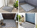 Waterproof Anti-Stain Floor Mat (Blue & Yellow Cross/2-Pack)