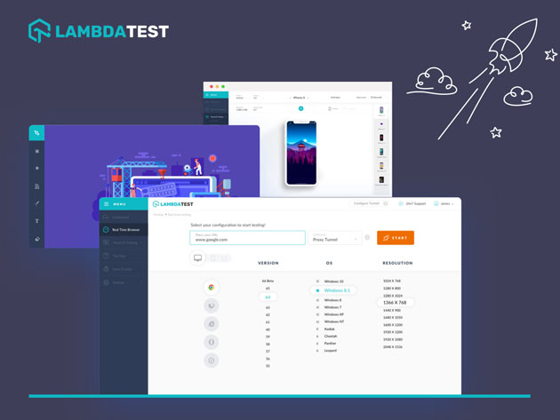 LambdaTest Web App & Website Testing Solo Plan: 1-Yr Subscription (Unlimited Access)