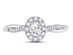 1/3 (ctw I1-I2, G-H-I) Halo Diamond Twist Engagement Ring in 14K White Gold - 8