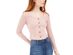 Hippie Rose Juniors' Women's Pointelle Crop Top Bright Red Size Medium