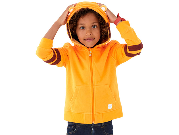 Cubcoats Tomo the Tiger Zip Up Hoodie for Kids (US Size 8)