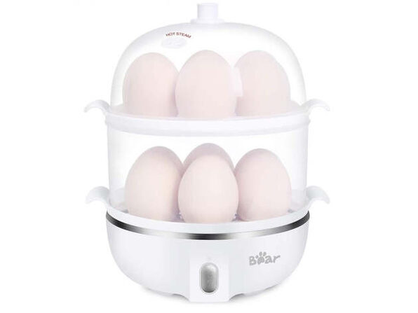 Egg Cooker Rapid Poacher Maker UP TO 14 Eggs Capacity Electric Large Egg  Boiler for Hard Boiled Eggs with Auto Shut Off Double/Single Stack Cool