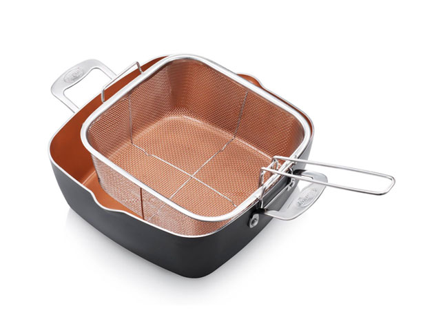Gotham Steel 11" Square All-In-One 4-Piece Pan Set