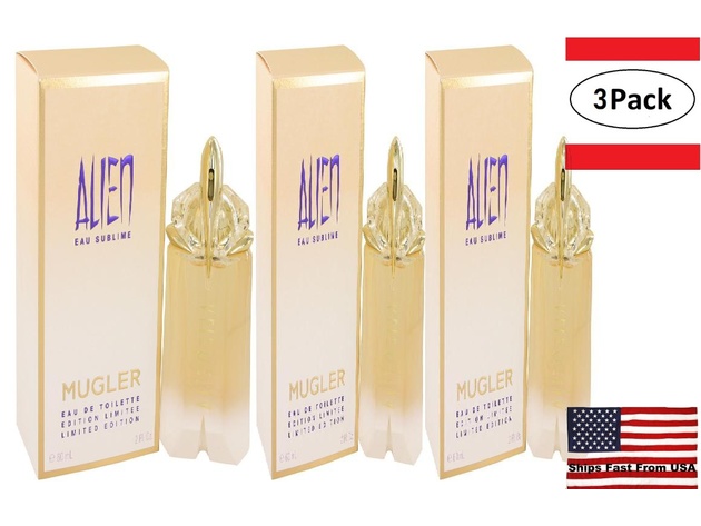 3 Pack Alien Eau Sublime by Thierry Mugler Eau De Toilette Spray 2 oz for Women