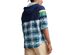 Polo Ralph Lauren Men's Hooded Half Plaid Shirt Multicolor Size Large