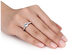 Aquamarine Ring 1.0 Carat (ctw) with Diamonds in 10K White Gold - 6