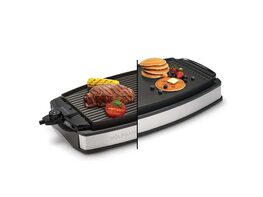 XL Reversible Grill Griddle, Oversized Removable Cooking Plate, Nonstick Coating, Dishwasher Safe, Heats Up to 400F, Stay Cool Handles
