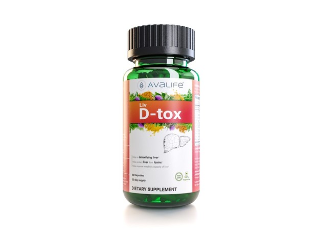 Avalife Liv D-tox - Ultimate Liver Cleanse & Detox Formula for Men & Women - Gluten Free, Vegan & Non-GMO - 60 Capsules
