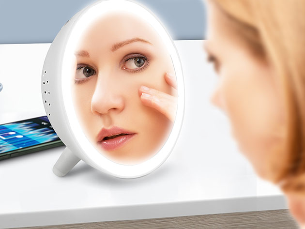 U-REFLECT Plus Vanity Mirror with Built-In Bluetooth Speaker