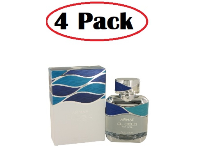 4 Pack of Armaf El Cielo by Armaf Eau De Parfum Spray 3.4 oz