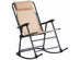 Costway Folding Rocking Chair Porch Patio Indoor Foldable Rocker Seat With Headrest Brown