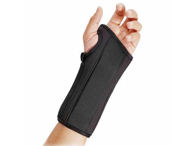 Bsn-Jobst FLA Orthopedics ProLite 8 Inches Stabilizing Wrist Brace/Splint, Right, Extra Large, Black