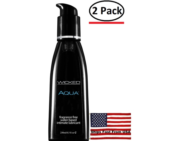 2 Pack Wicked Aqua Fragrance Free Water Based Lubricant 85 Fl Oz 250 Ml Stacksocial 8408