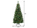 Costway 7 ft Premium Hinged Artificial Christmas Tree Mix ed Pine Needles w/ Pine Cones - Green