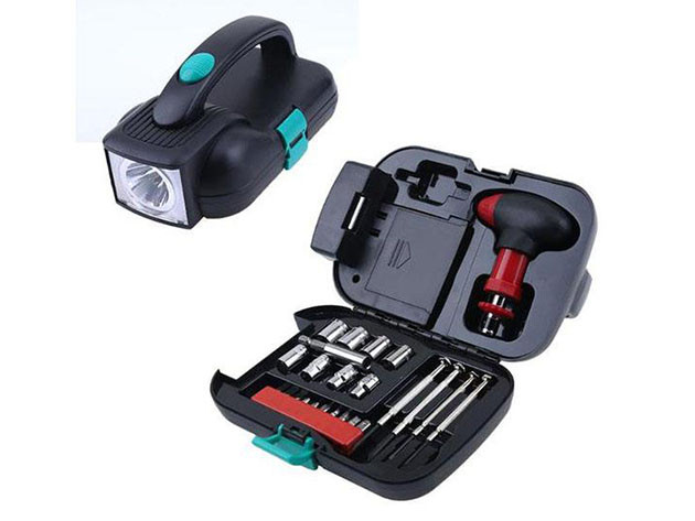 25-Piece Flashlight Toolbox Set