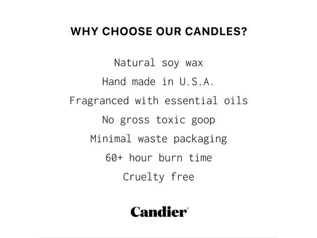 Candier First Skincare Candle