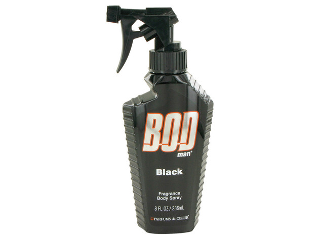 3 Pack Bod Man Black by Parfums De Coeur Body Spray 8 oz for Men