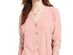 Pink Rose Hippie Rose Juniors' Tie-Front Button-Up Top Pink Size Small