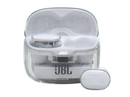 JBL Tune Buds Active Noise Cancelling Earbuds - Ghost Edition, White (Open Box)