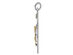 Sterling Silver with 18K Gold Plating Crucifix Cross Pendant Necklace with Chain
