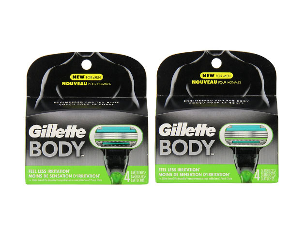 Gillette Body Razor + 9 Refill Blade Cartridges