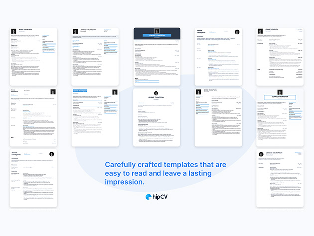 hipCV Resumé Builder Pro Plan: Lifetime Subscription