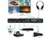 Quad Multi HDMI Viewer 4 in 1 Out by OREI HDMI Switcher 4 Ports Seamless Switcher and IR Remote Support 4K @ 30Hz 1080P for PS4/PC/DVD/Security Camera, HDMI Switch VGA Output - HDS-401MV
