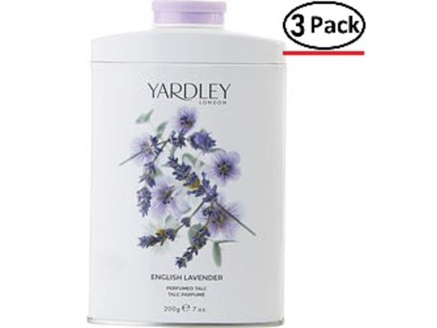 YARDLEY by Yardley ENGLISH LAVENDER TIN TALC 7 OZ (NEW PACKAGING) for WOMEN ---(Package Of 3)