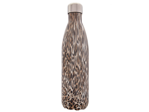 S'well 'Khaki Cheetah' Brown Water Bottle: 25oz