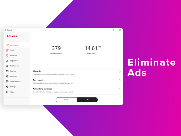 AdLock Ad Blocker: Lifetime Subscription